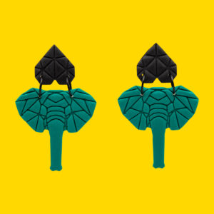 elefanta verde corazon negro inverso