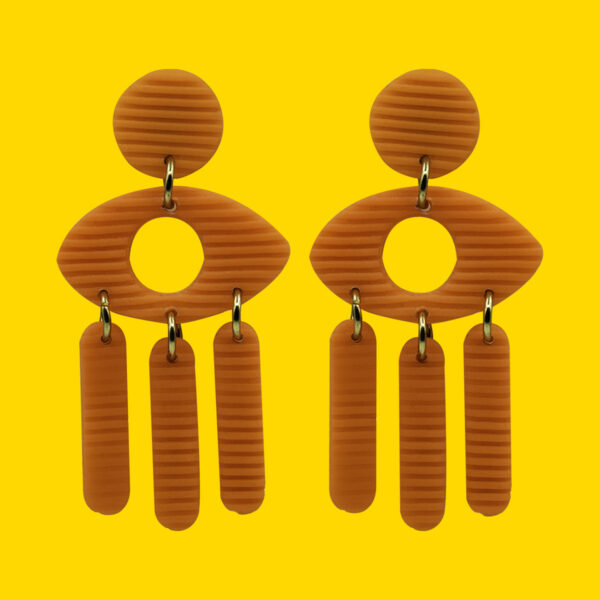 ojo triptico naranja pin