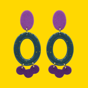 ovalos aguamarina pin