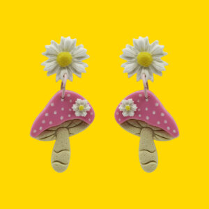 Setas rosas con margarita