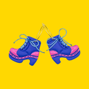 zocas azul electrico con cordon aro