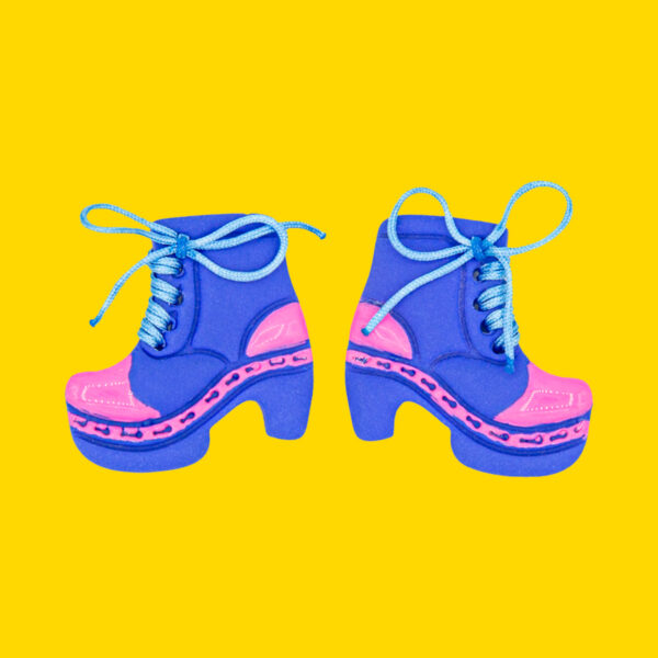 zocas azul electrico con cordon pin